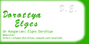 dorottya elges business card